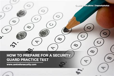 security guard test preparation